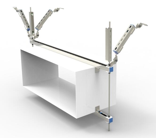 矩形风管双向抗震支架