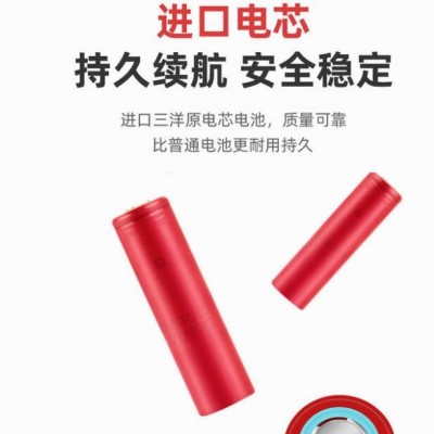 全新三洋18650锂电池3500mAh大容量电动工具消费电子适用进口电芯