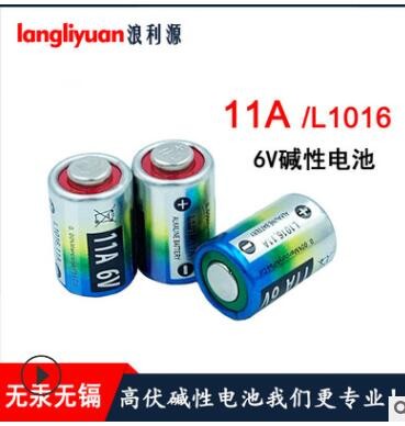 厂家直供11A 6V电池 L1016环保碱性干电池 车库门报警器6v电池