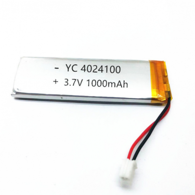 聚合物锂电池4024100 1000mah 感应灯LED灯厨柜灯3.7V锂电池厂家